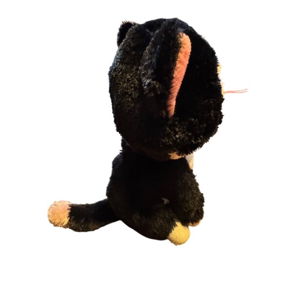 Ty Beanie Boo Pepper Plush Black & White Cat Stuffed Animal With Sparkling Eyes - Picture 5 of 6